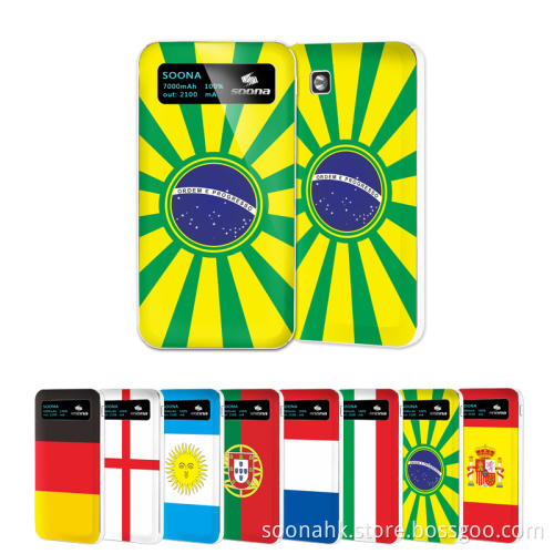 Portable 6500mAh Mobile Power Bank for 2014 World Cup